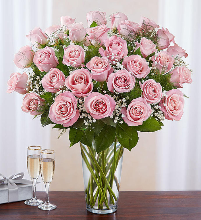 Long Stem Pink Roses