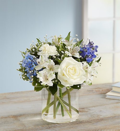 Loving Sentiments&trade; Blue &amp; White