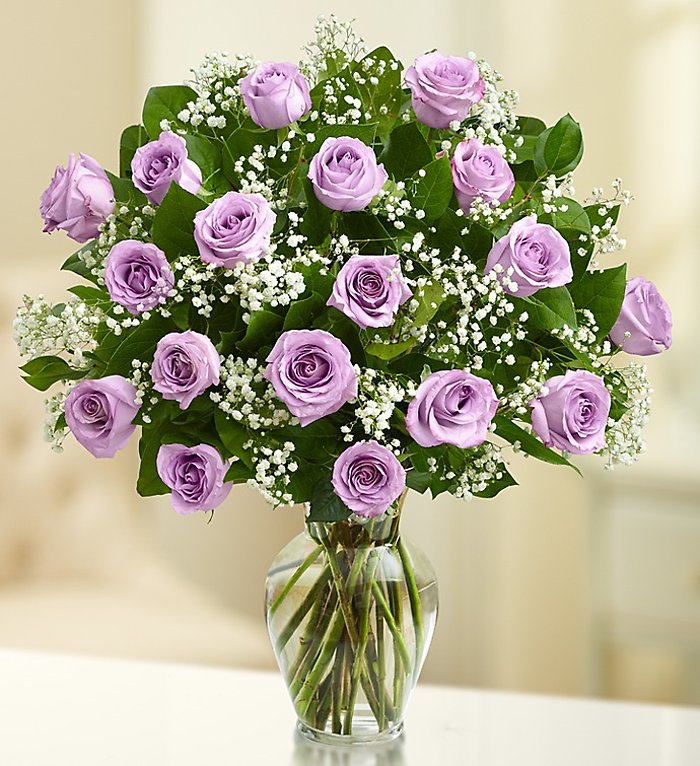 Premium Long Stem Purple Roses
