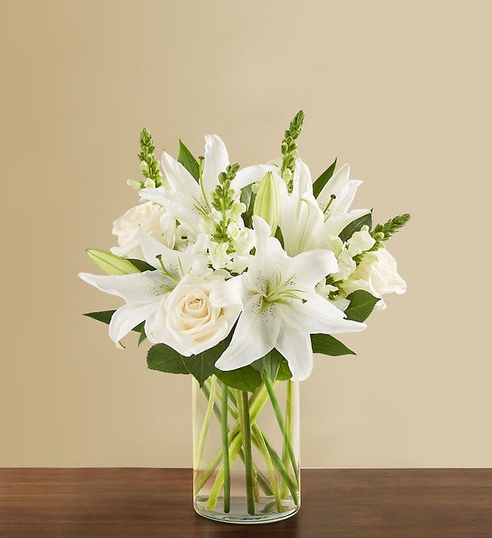 Classic All White Arrangement&trade; for Sympathy