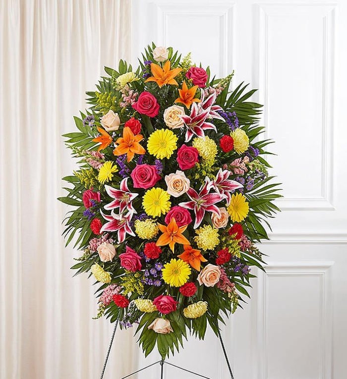 Sympathy Standing Spray - Bright